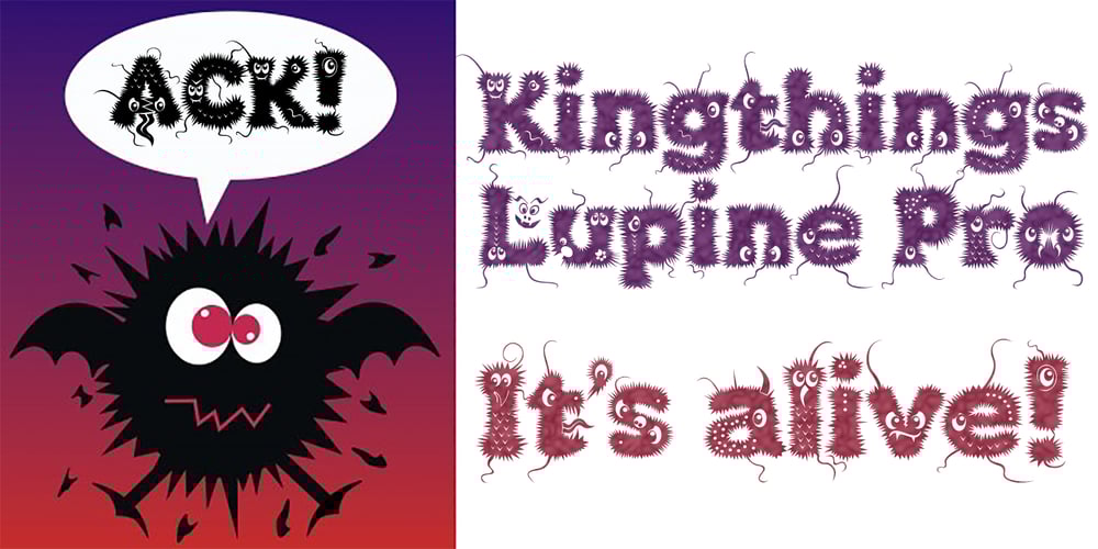 Kingthings Lupine Pro font
