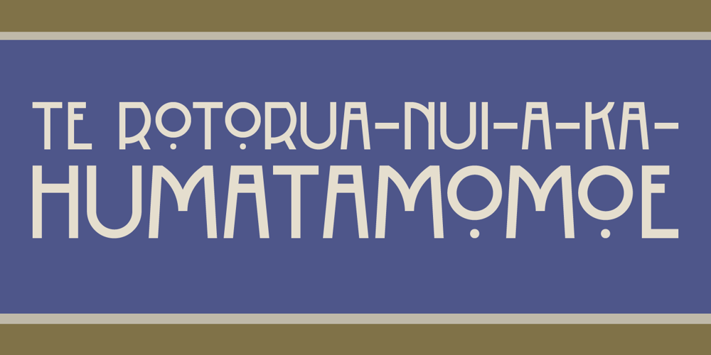 Rotorua font