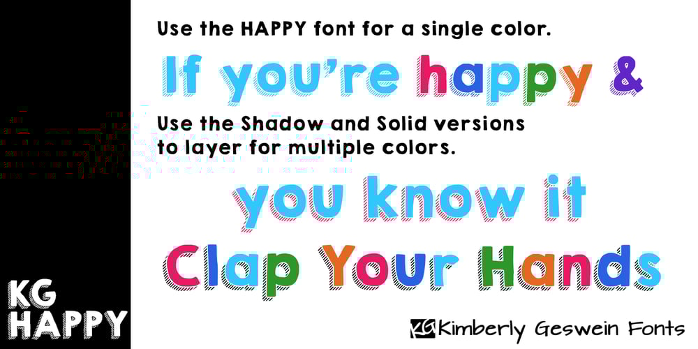 KG HAPPY font