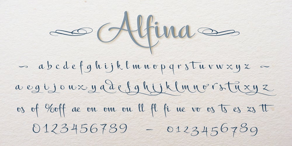 Alfina font