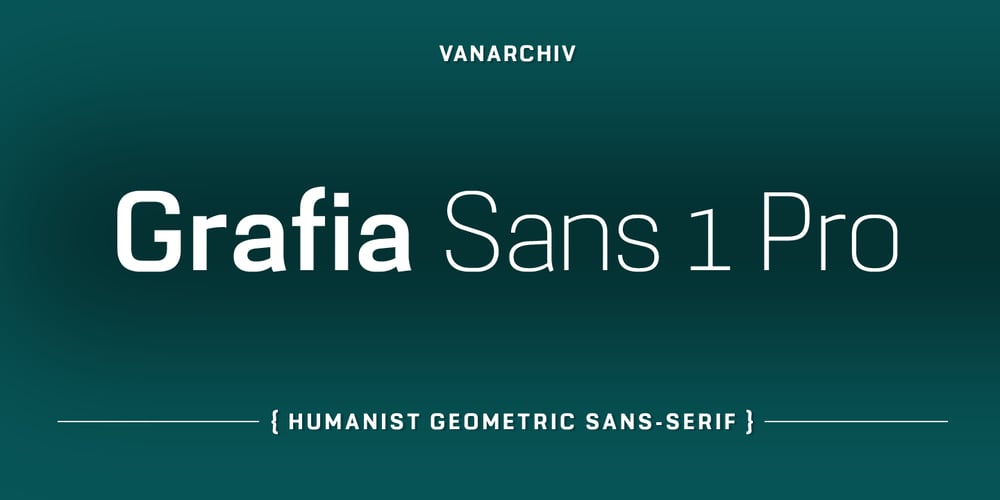 Grafia Sans 1 Pro font