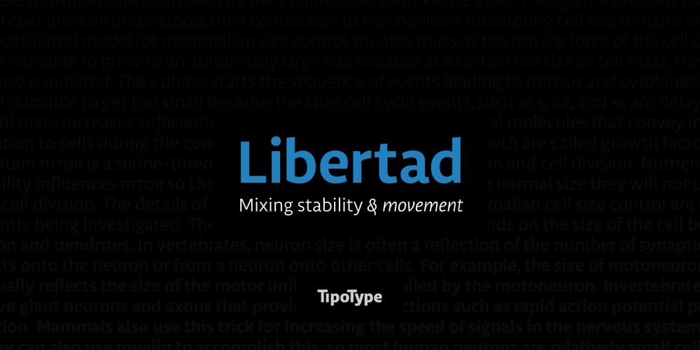Libertad font