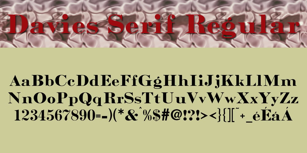 Davies Serif font
