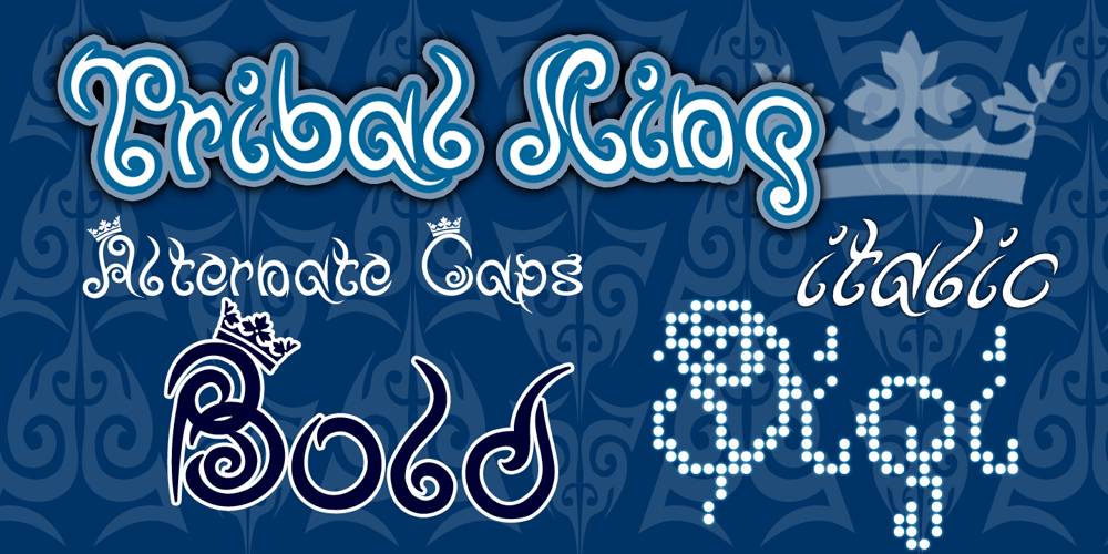 Tribal King font