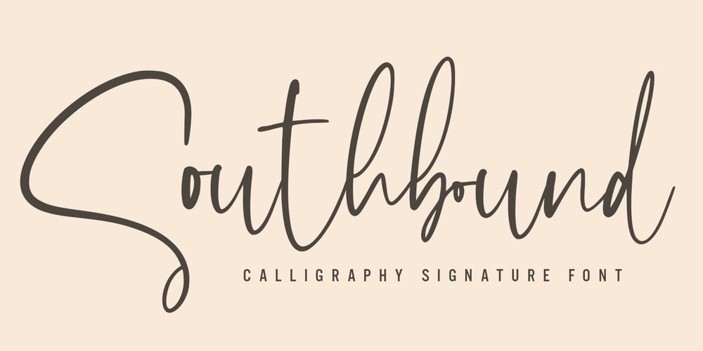 Southbound font