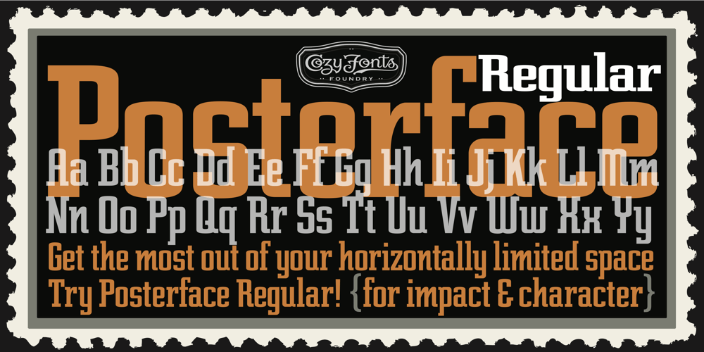 Posterface font