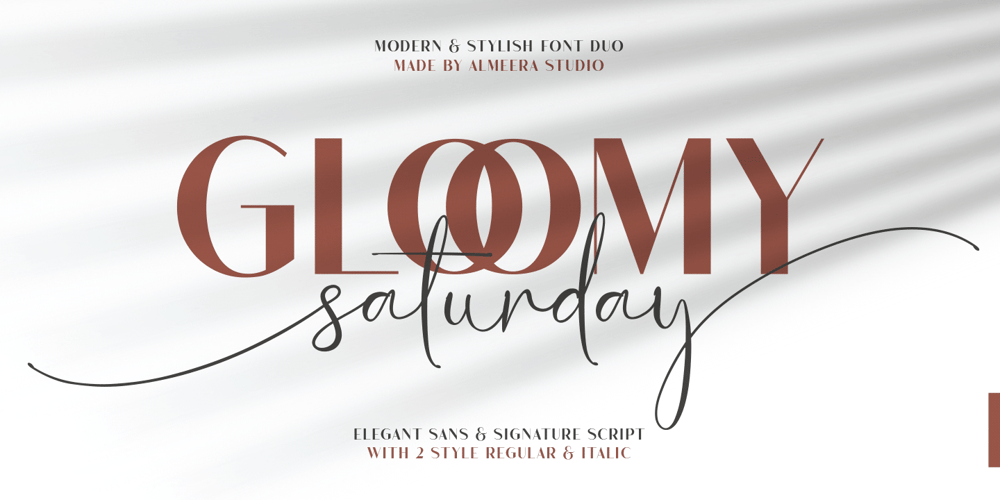 Gloomy Saturday font