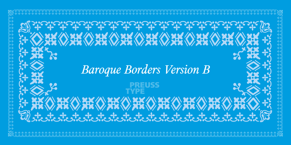 Baroque Borders B font