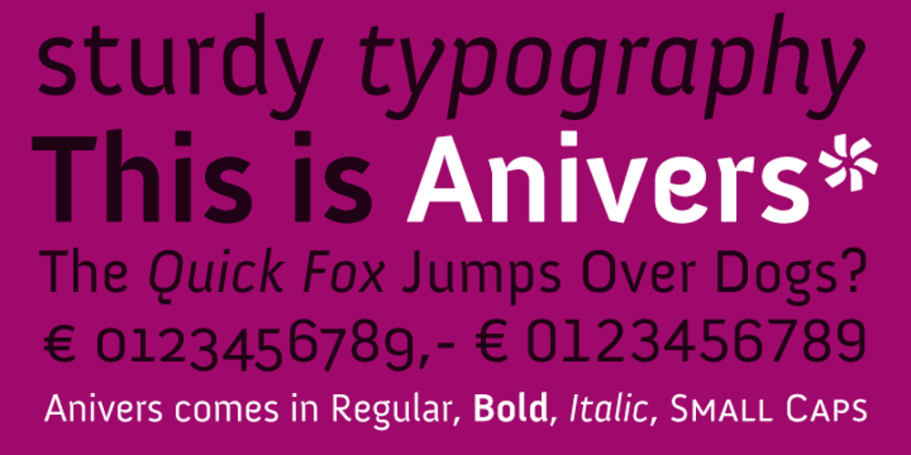 Anivers font