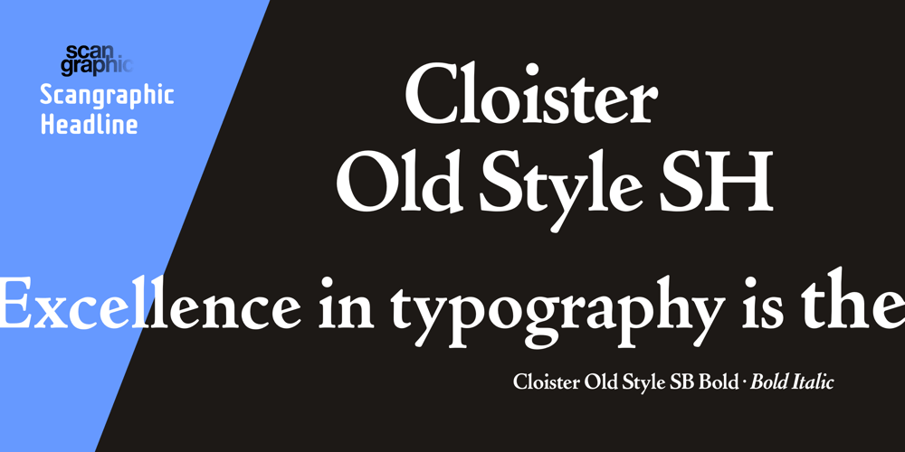 Cloister Old Style SH font