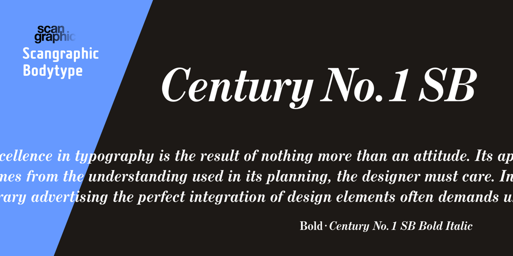 Century No. 1 SB font
