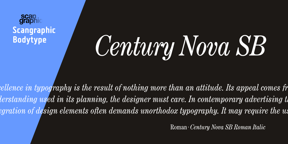 Century Nova SB font