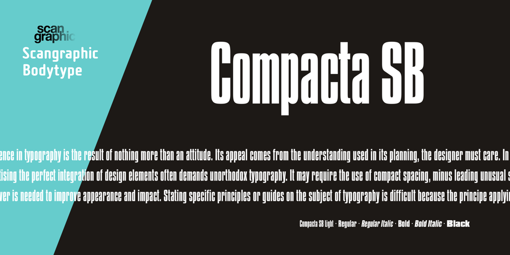 Compacta SB font