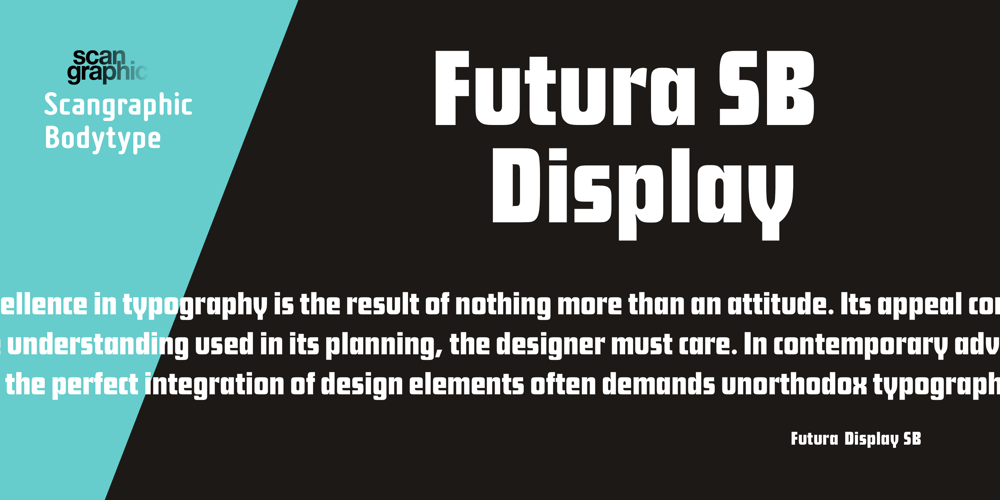Futura Display SB font