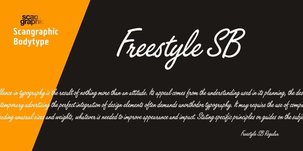Freestyle Script SB font
