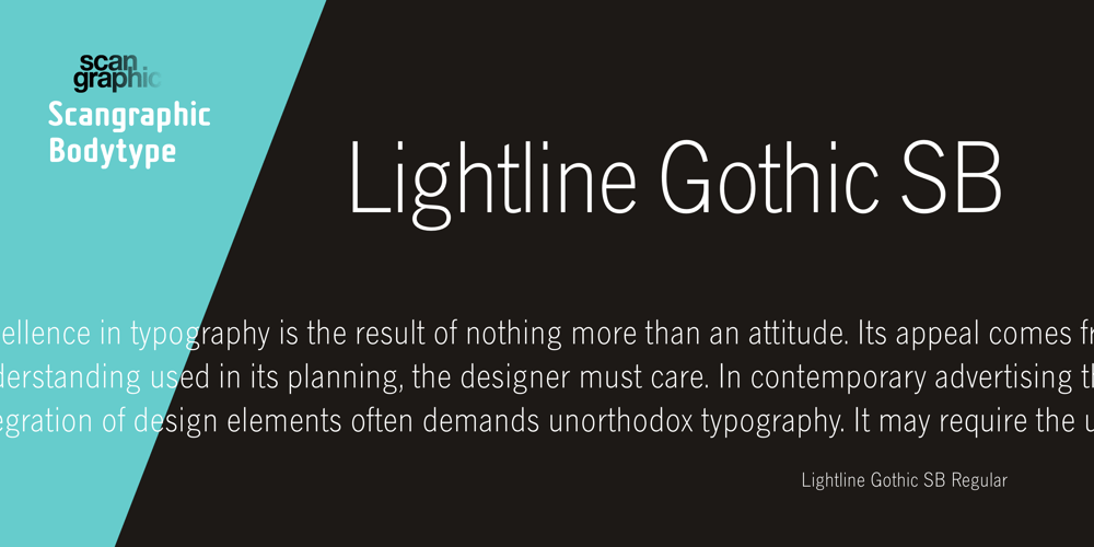 Lightline Gothic SB font