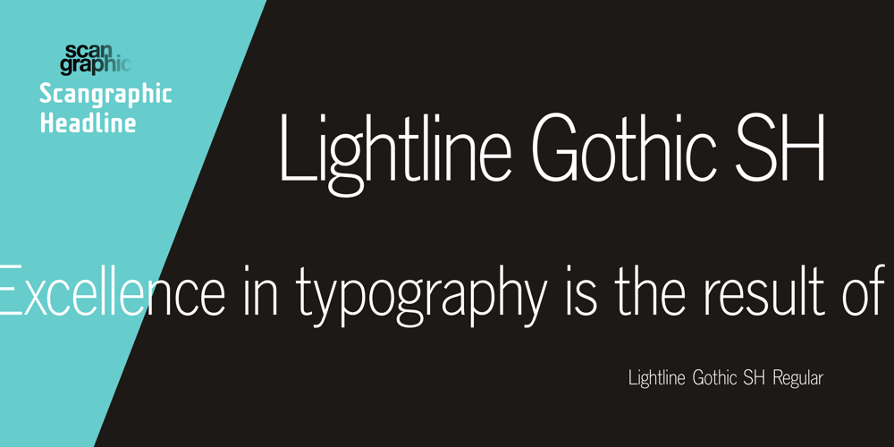 Lightline Gothic SH font