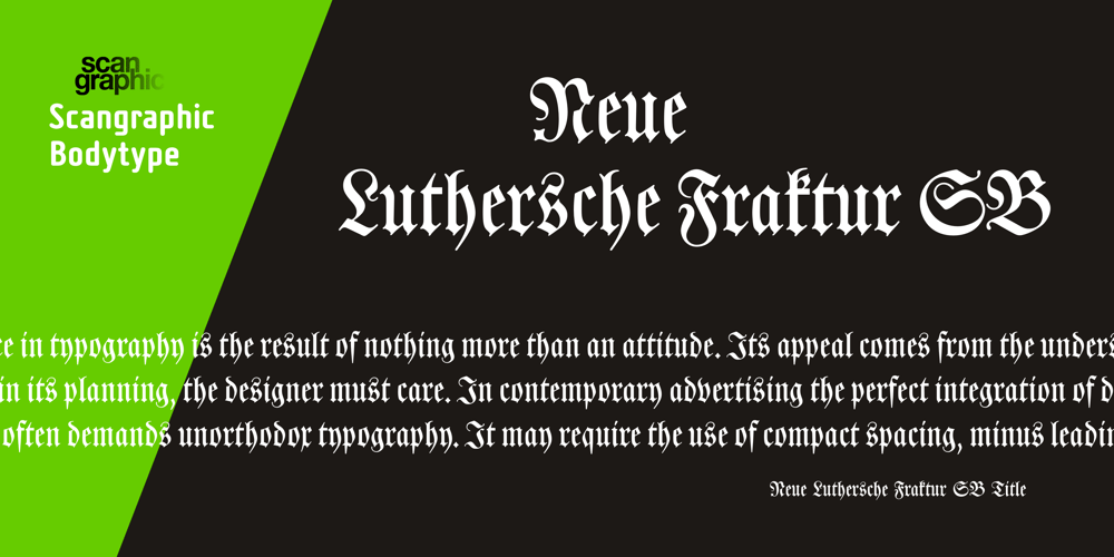 Neue Luthersche Fraktur SB font