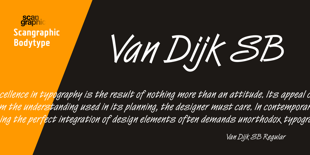 Van Dijk SB font