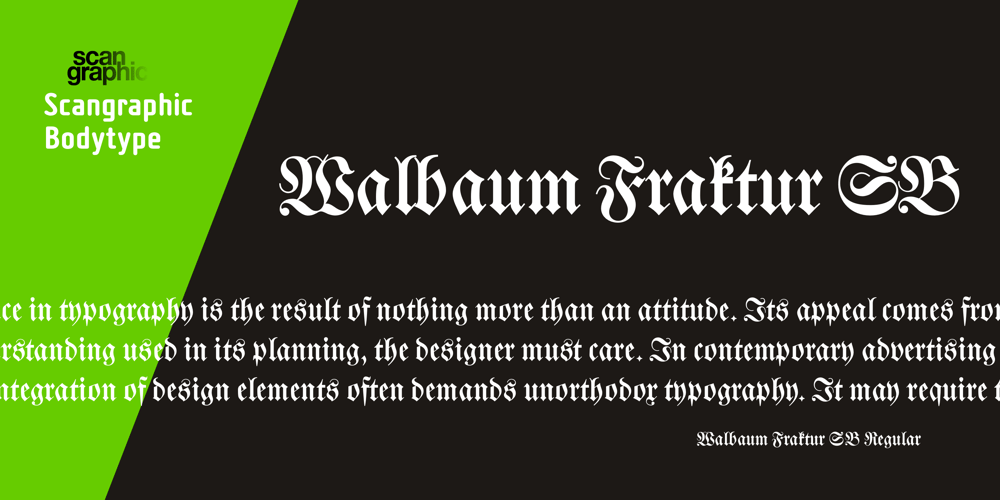 Walbaum Fraktur SB font