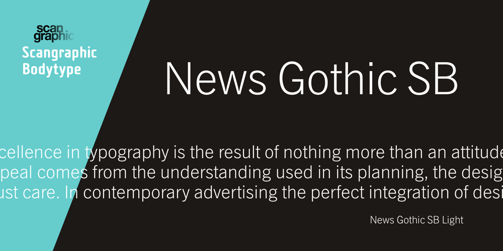 SG News Gothic SB font