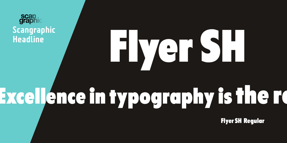 Flyer SH font