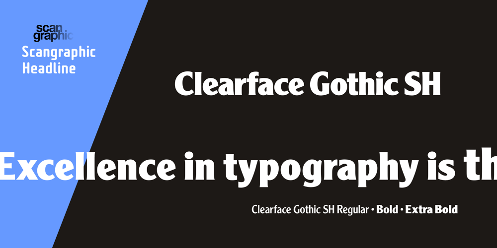Clearface Gothic SH font