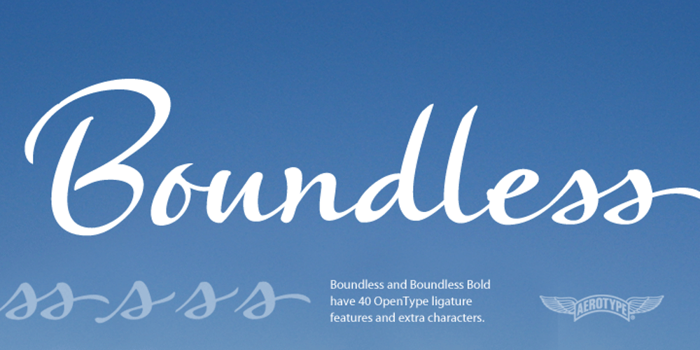 Boundless font