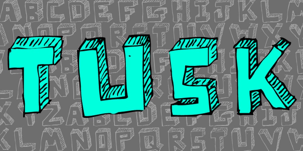 Tusk font