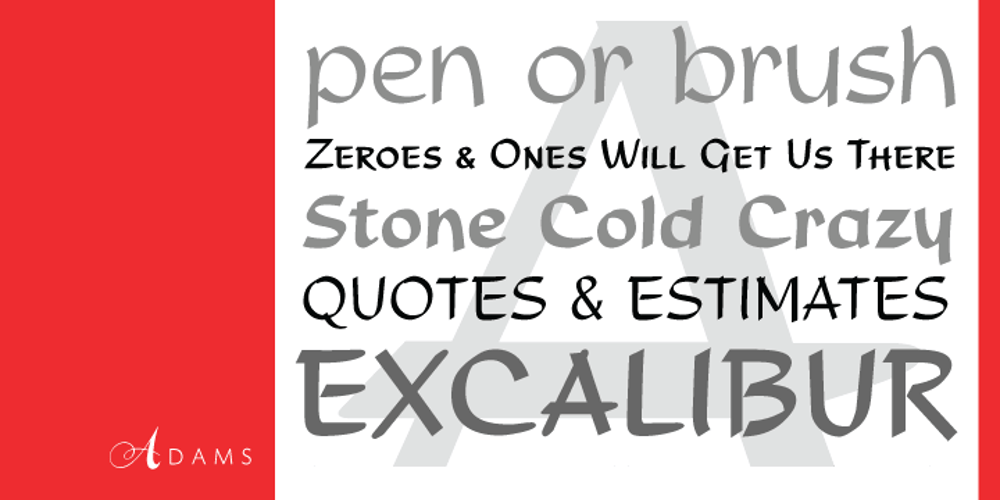 Adams font