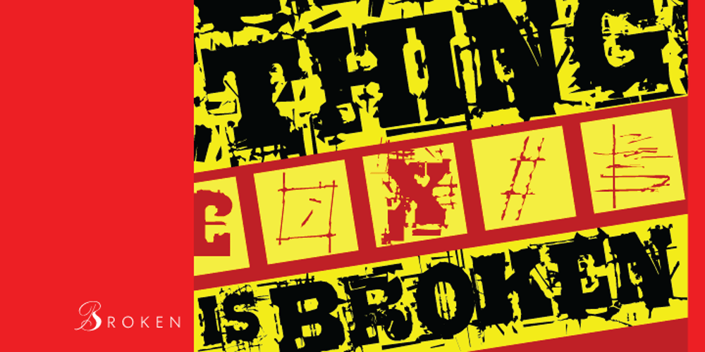 Broken font