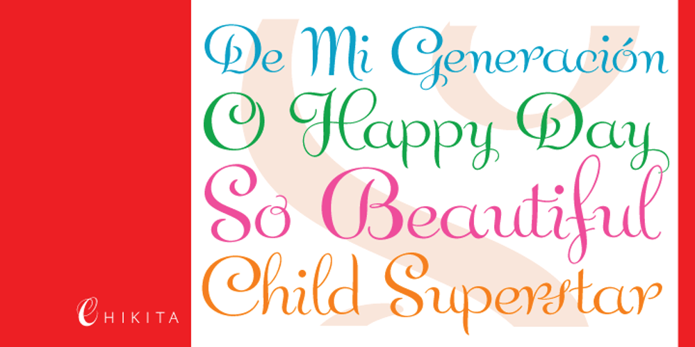 Chikita font