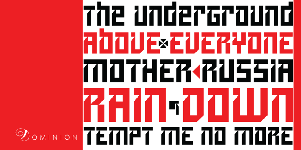 Dominion font