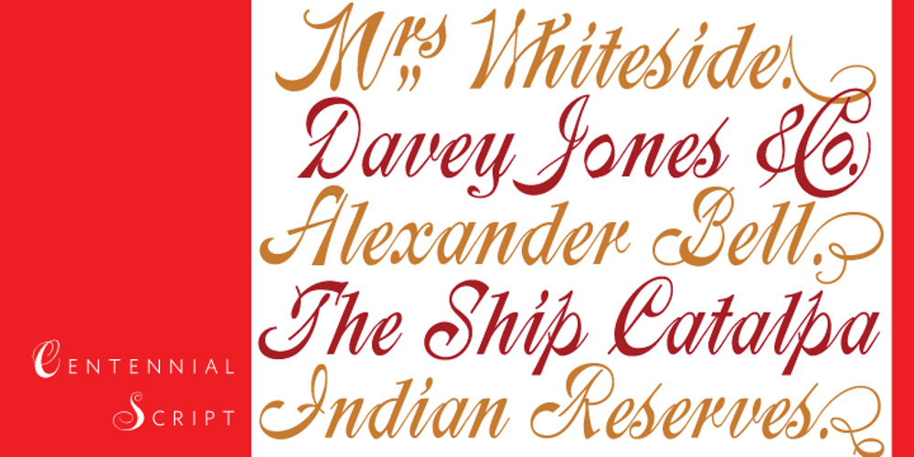 Centennial Script font