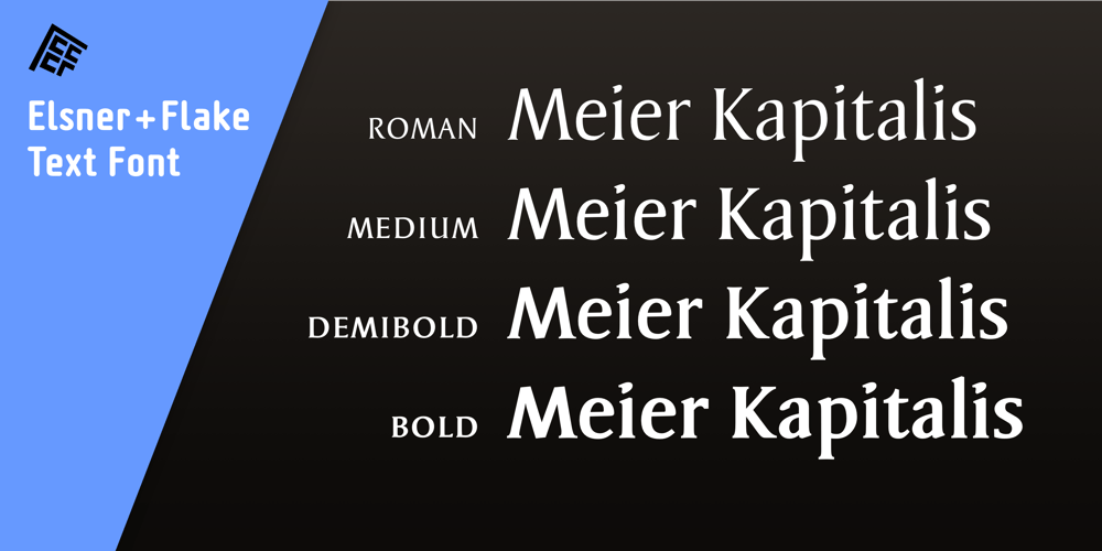 Meier Kapitalis font