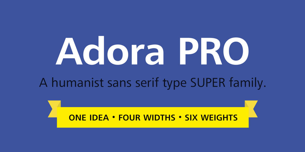 Adora Compressed PRO font