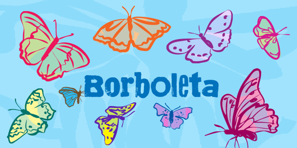 Borboleta font