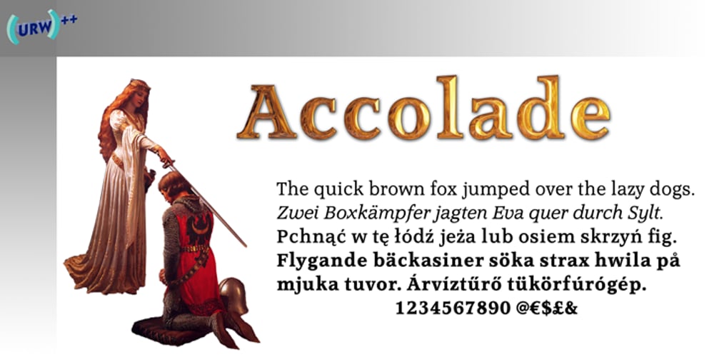 Accolade font