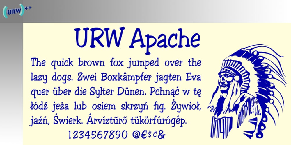 Apache font