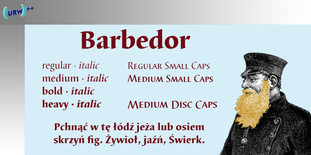 Barbedor font