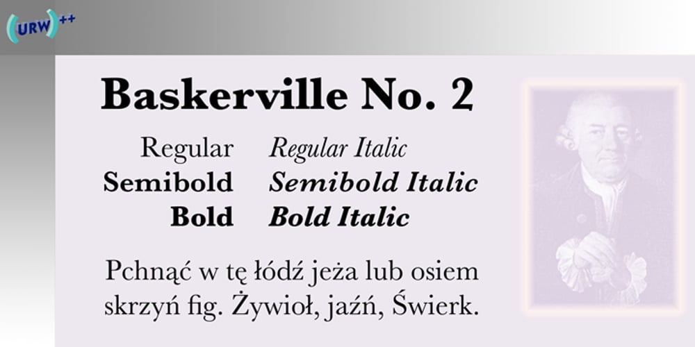 Baskerville No. 2 font