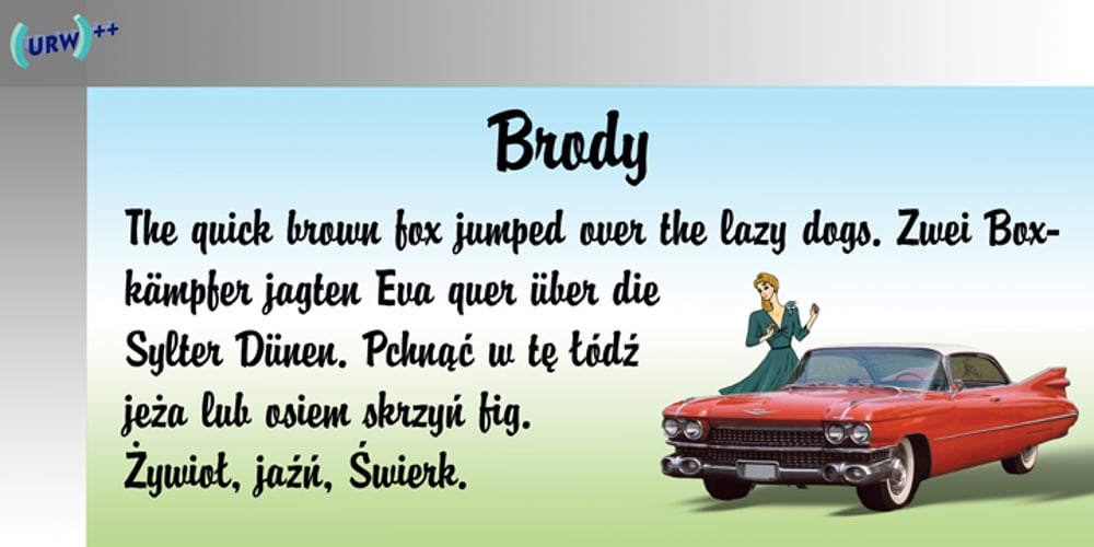 Brody font