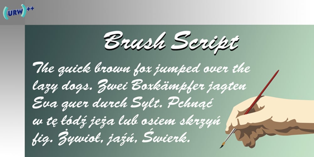 Brush Script font