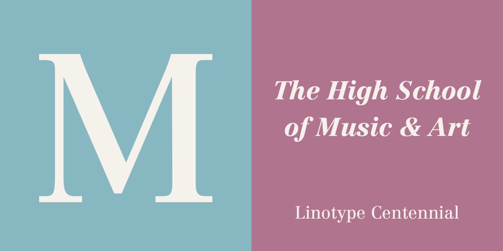 Linotype Centennial font