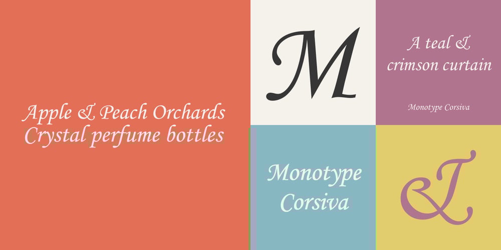 Monotype Corsiva font