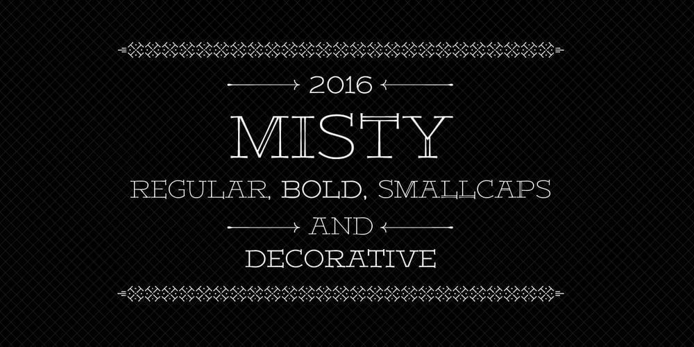 Misty font