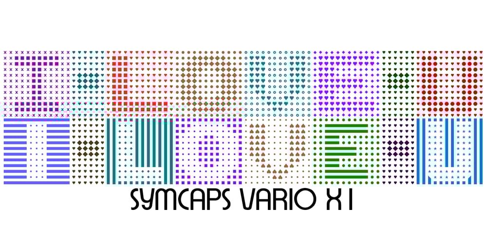 Symcaps Vario X1 font