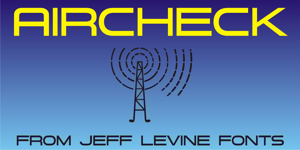 Aircheck JNL font