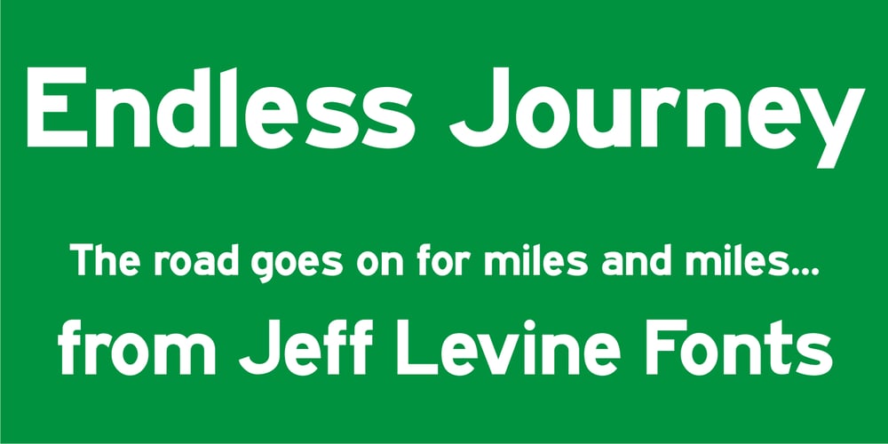 Endless Journey JNL font