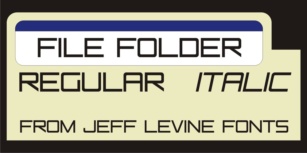 File Folder JNL font